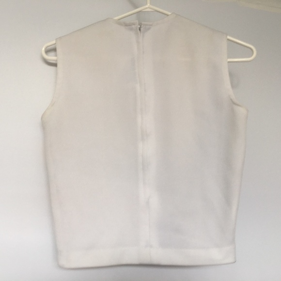 Vintage 80's TEAM MATES Cheerleader Tp\op SO CAL Yellow Blue Made USA Bust 32" - Picture 4 of 4